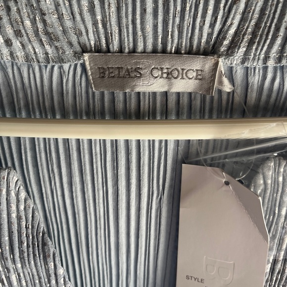 Metallic Blue Blazer by Betas Choice NWT - Picture 3 of 6